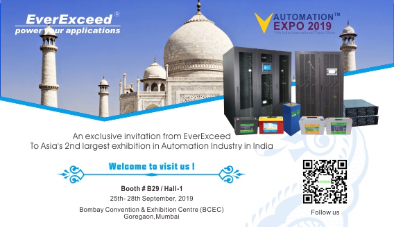 Zapraszamy do odwiedzenia EverExceed na Automation Expo India -2019
