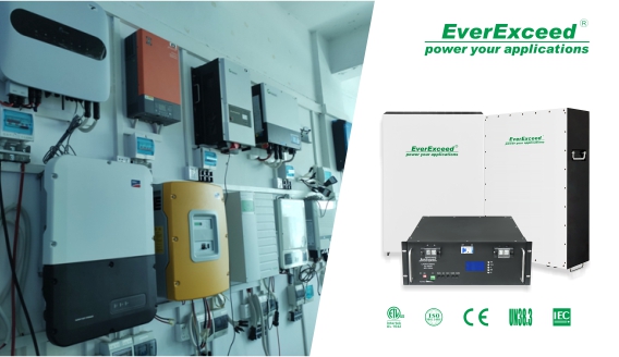 Nowa bateria litowo-żelazowa EverExceed jest teraz kompatybilna z 15 markami falowników słonecznych

