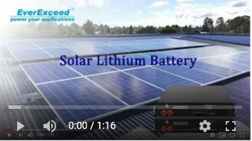 Bateria słoneczna EverExceed do przechowywania energii

